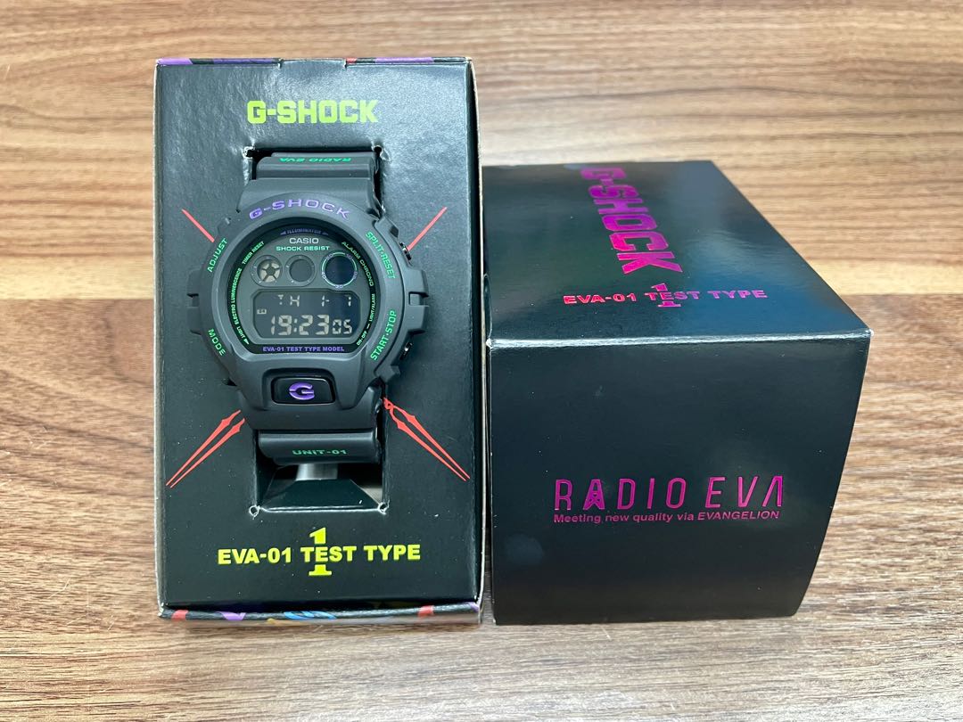 EVA x G-Shock DW-6900 feat. Radio EVA (日版), 名牌, 手錶- Carousell