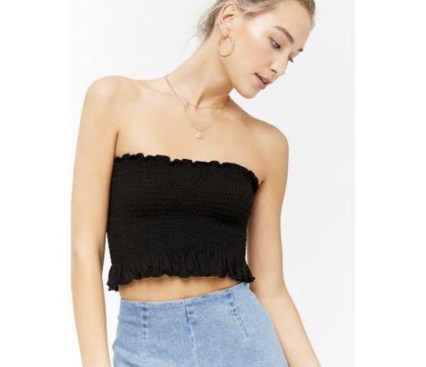 tube tops with ruffles