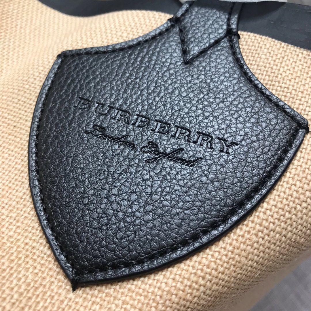 Factory Outlet Authentic Burberry Canvas Tote Bag