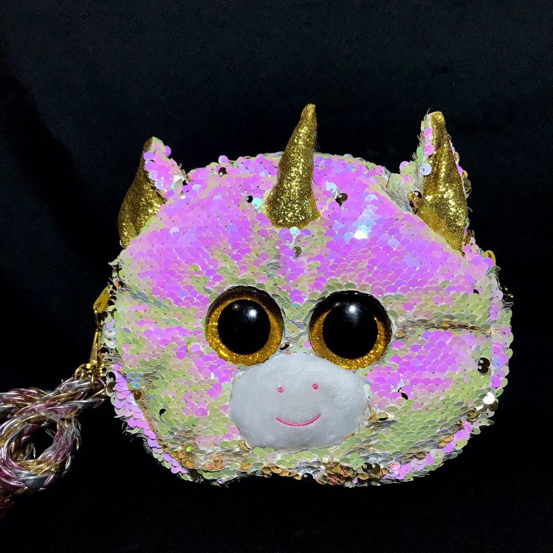 TY Flippables Fantasia the Unicorn Sequin Purse Handbag Sling bag 6 x7 Php 500 Women s Fashion Bags Wallets Cross body Bags on Carousell