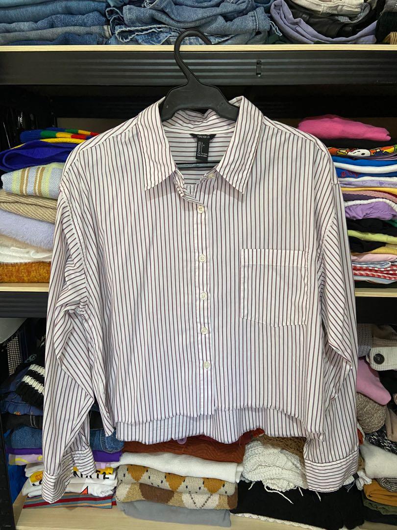 cropped polo shirt forever 21