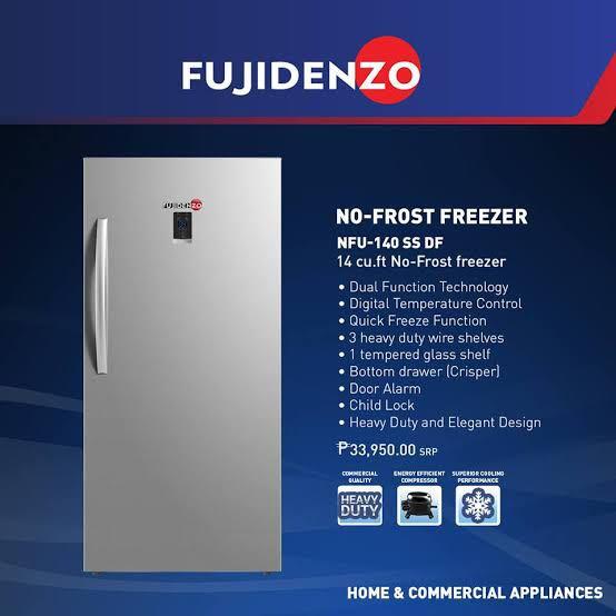 FUJIDENZO DUAL FUNCTION UPRIGHT FREEZER NFU140SS, TV & Home Appliances