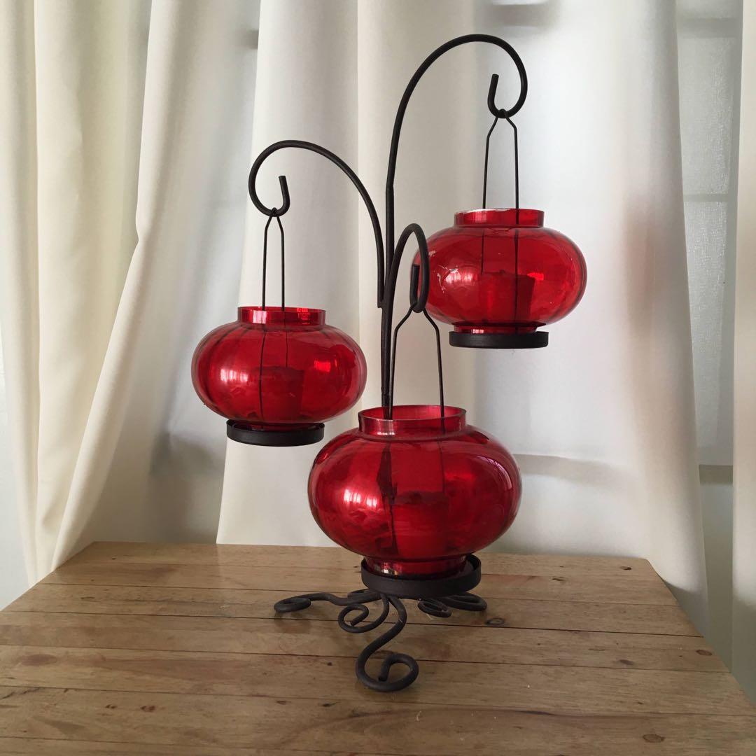 Glass candle holder lamp shade candle lampshade, Hobbies & Toys