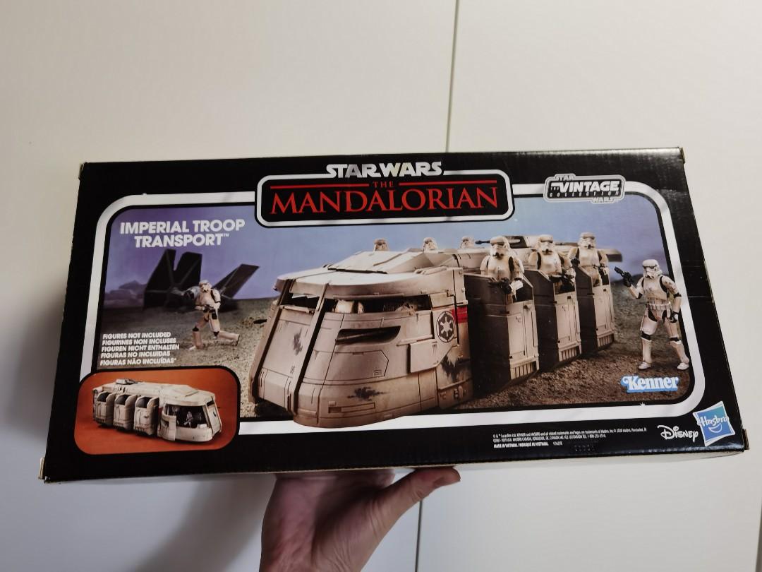 E7547 for sale online Hasbro Star Wars The Vintage Collection The Mandalorian Imperial Troop Transport Toy Vehicle 