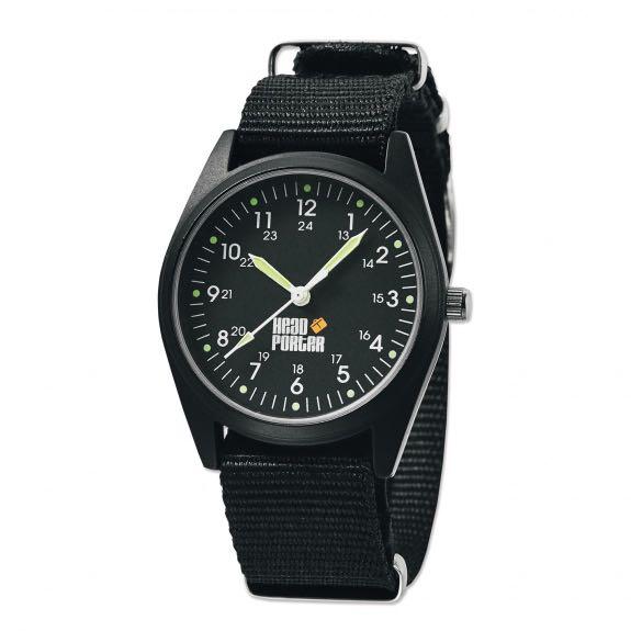 Head porter all black military watch 2025