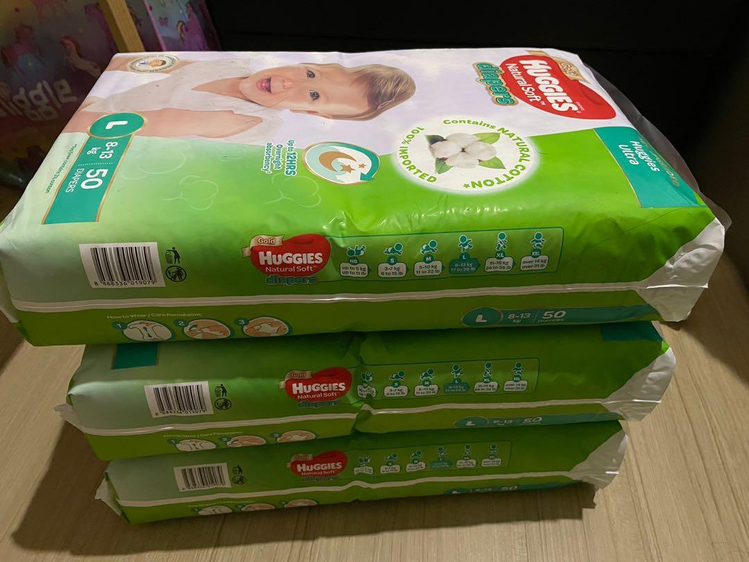 Huggies diaper size L, Babies & Kids, Bathing & Changing, Diapers