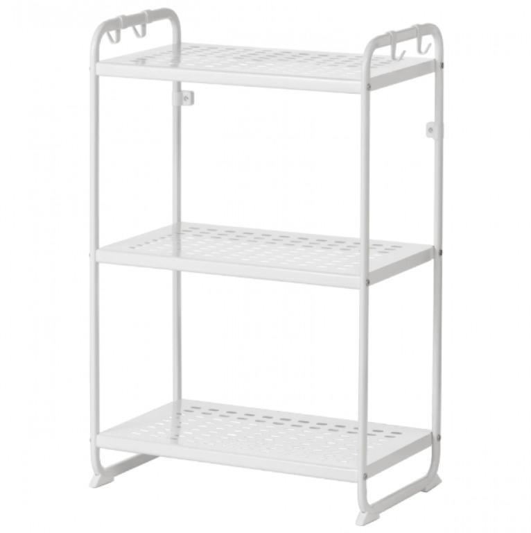 IKEA MULIG White Metal Shelving Unit Shelf Rack, Furniture & Home Living, Furniture, Shelves