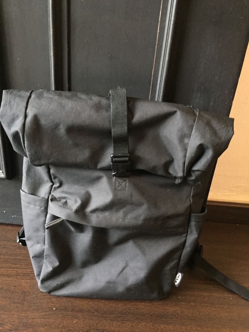 Ikea Starttid Rolltop Backpack Black, Men's Fashion, Bags, Backpacks on ...