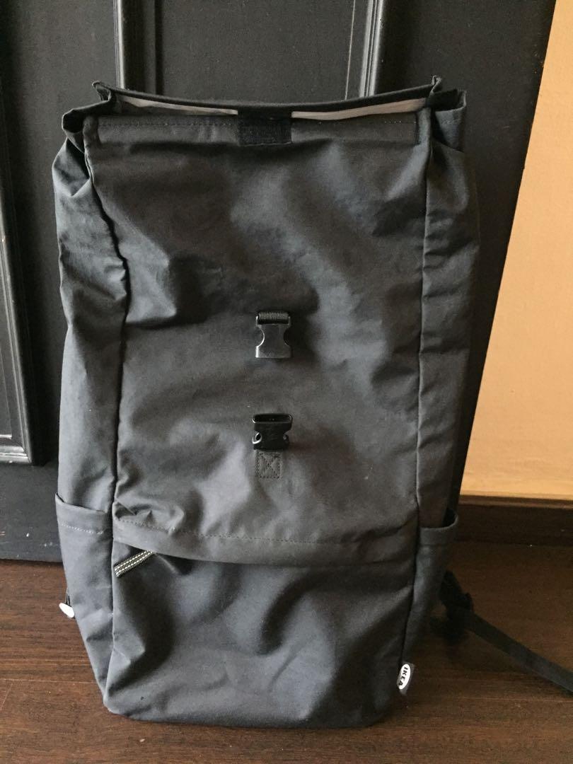Ikea Starttid Rolltop Backpack Black, Men's Fashion, Bags, Backpacks on