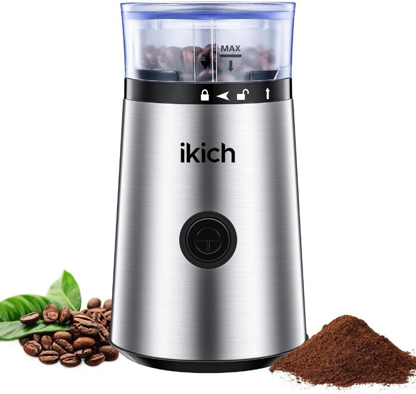 IKICH Coffee Grinder Electric, Coffee Bean Grinder Electric Mill Spice