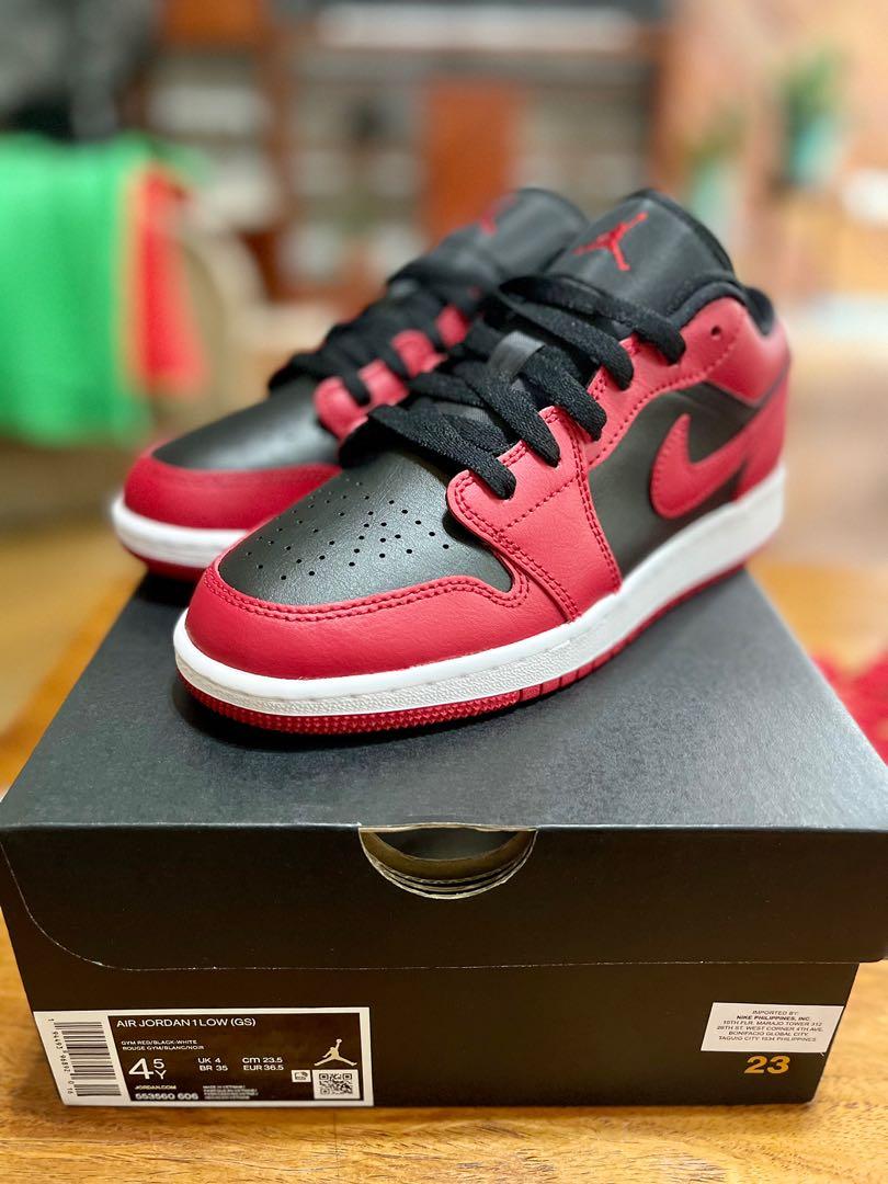 Jordan 1 Low Reverse Breds Gs Women S Fashion Footwear Sneakers On Carousell