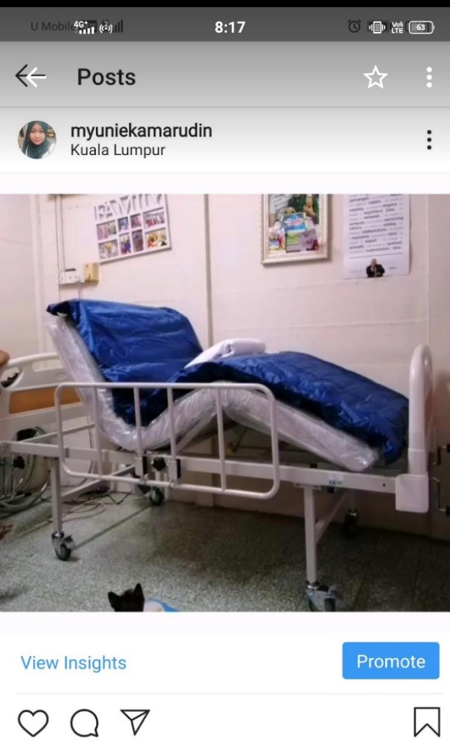 Katil Hospital 2 Fungsi Percuma Tilam Angin Rail Home Furniture Furniture On Carousell