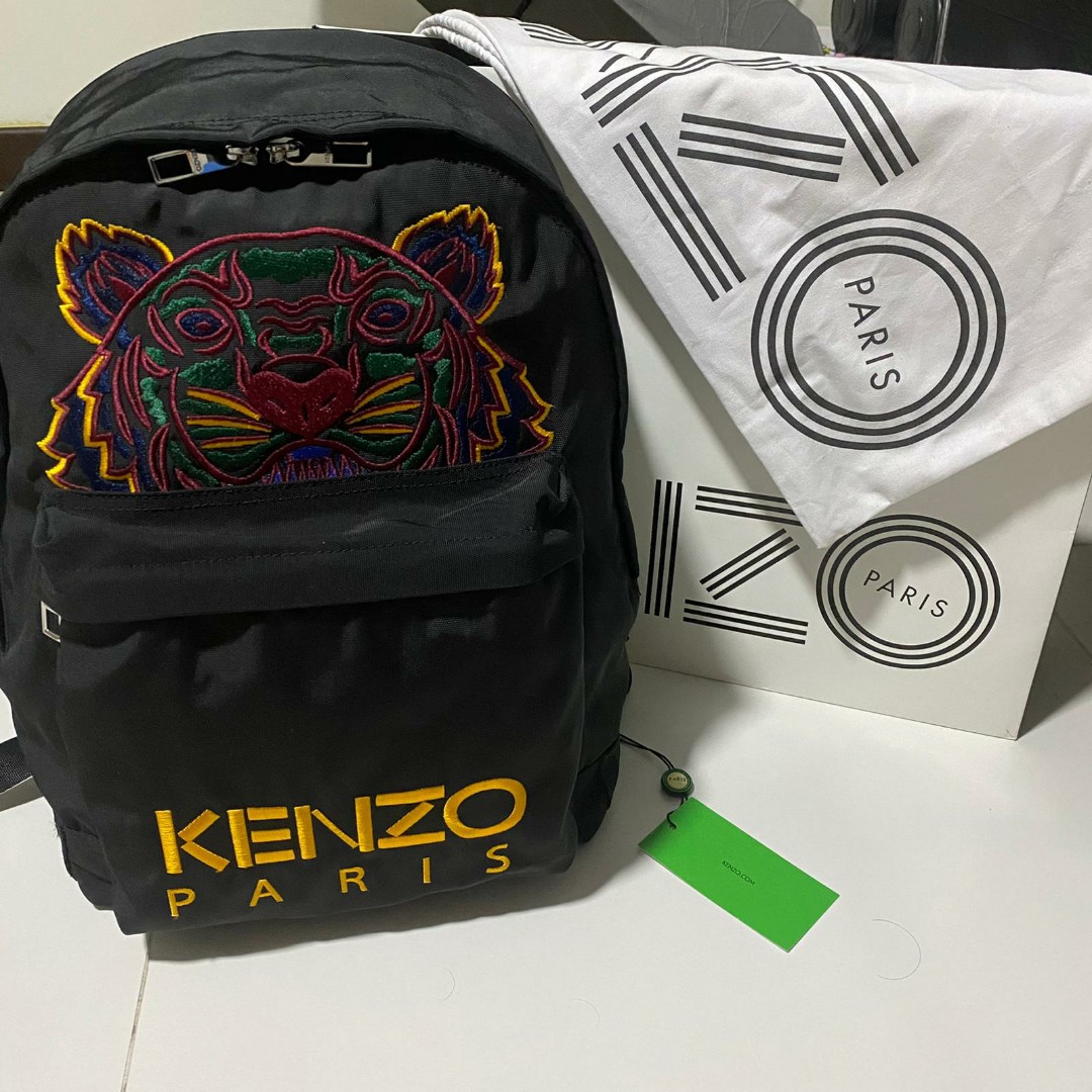 Kenzo large tiger canvas backpack shop