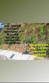 Land Soil test boring test topo survey lot plan vicinity