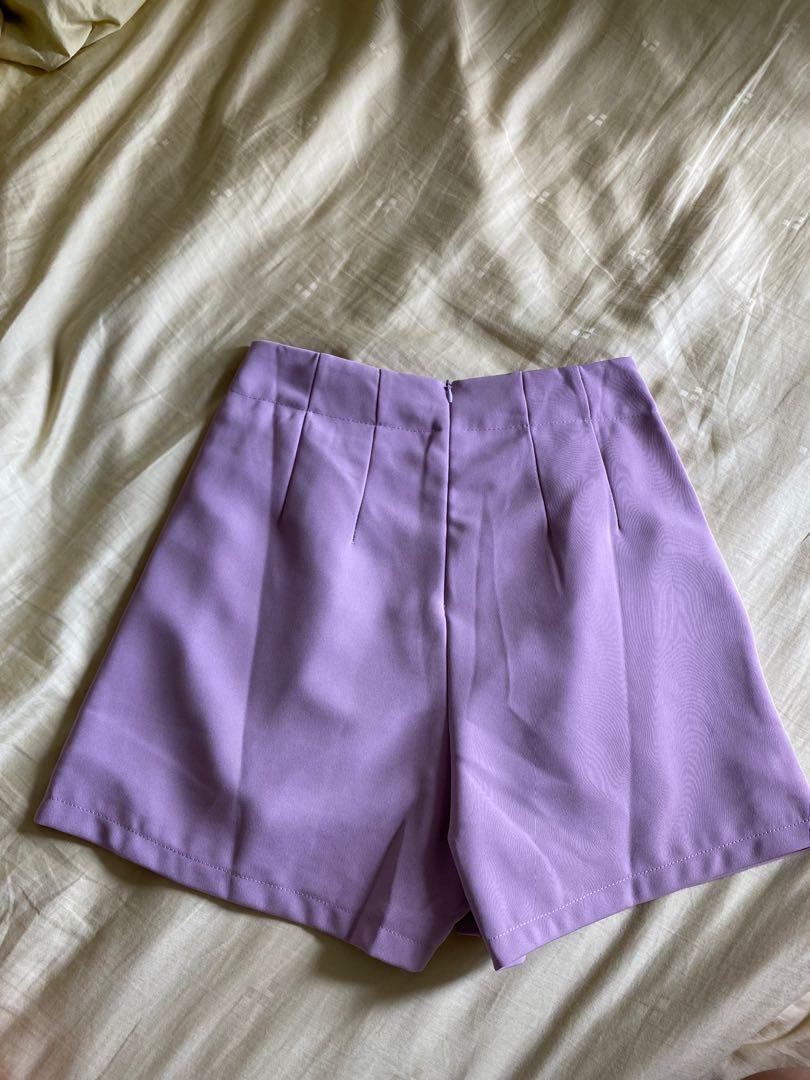 Lilac anatomy shorts, Women's Fashion, Bottoms, Shorts on Carousell
