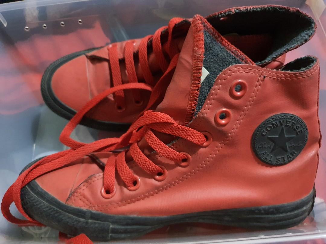 converse hi cut red