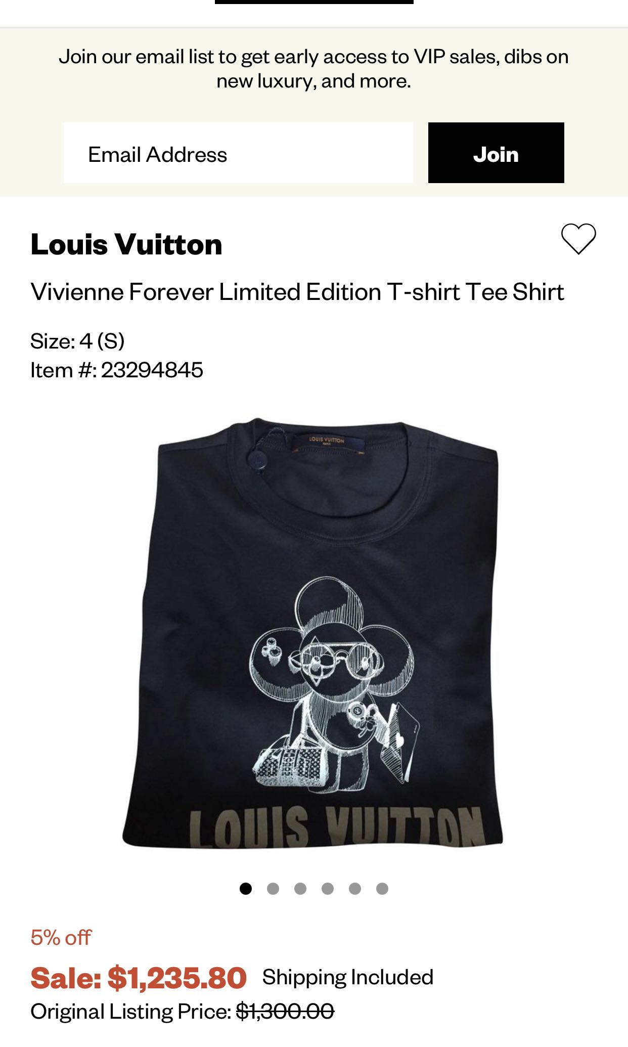 Louis Vuitton Forever Tshirt RM182M FMB HFY15Y