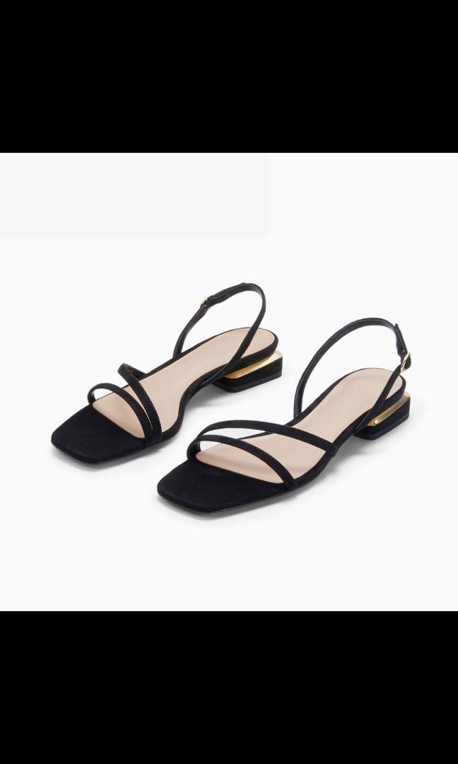 heeled sandals low