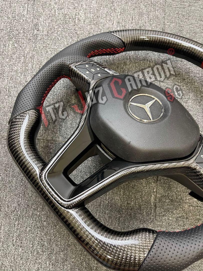 Mercedes W204 Carbon fiber steering wheel, Car Accessories, Accessories