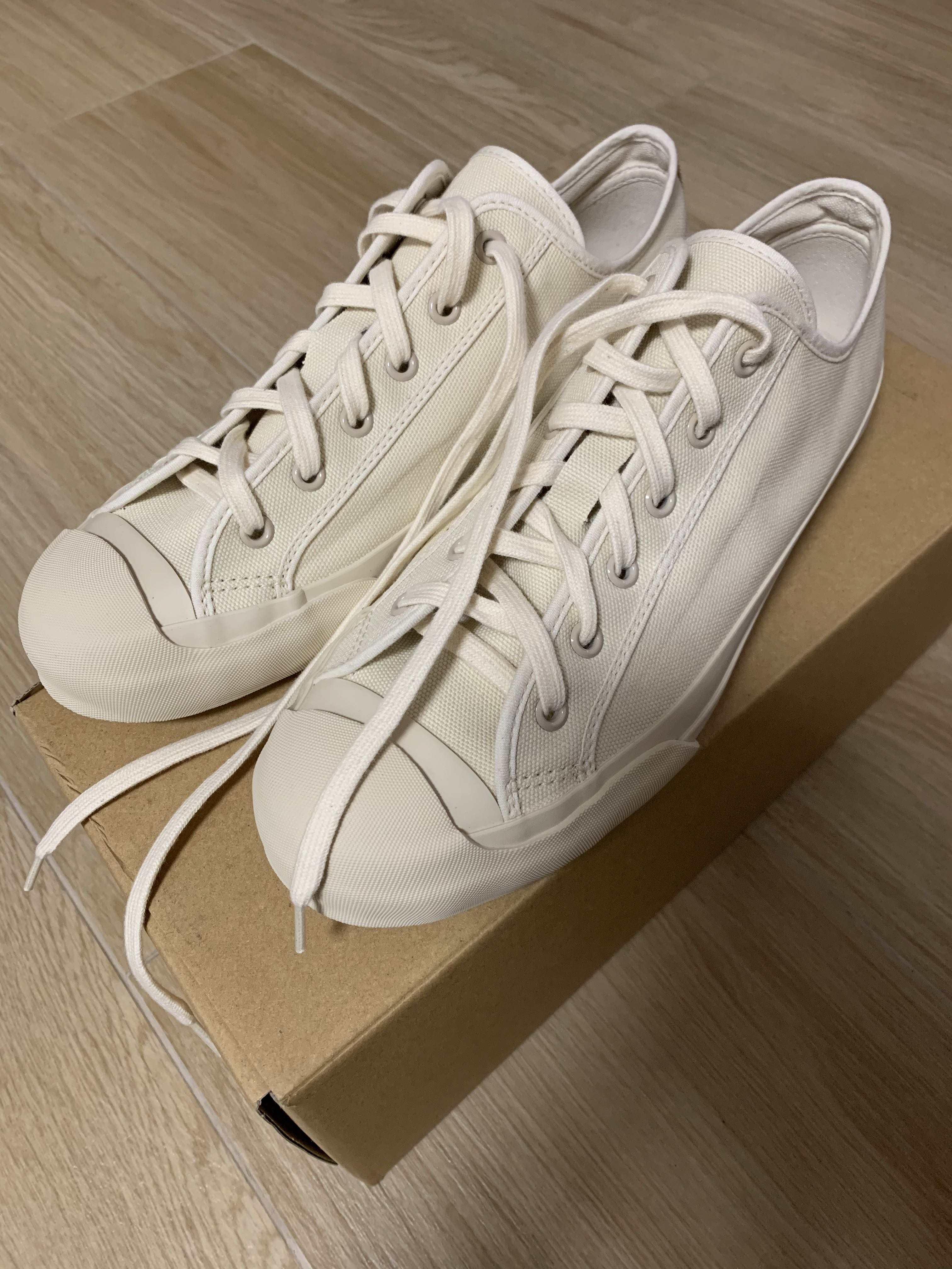 merino vulcanised sole canvas shoe
