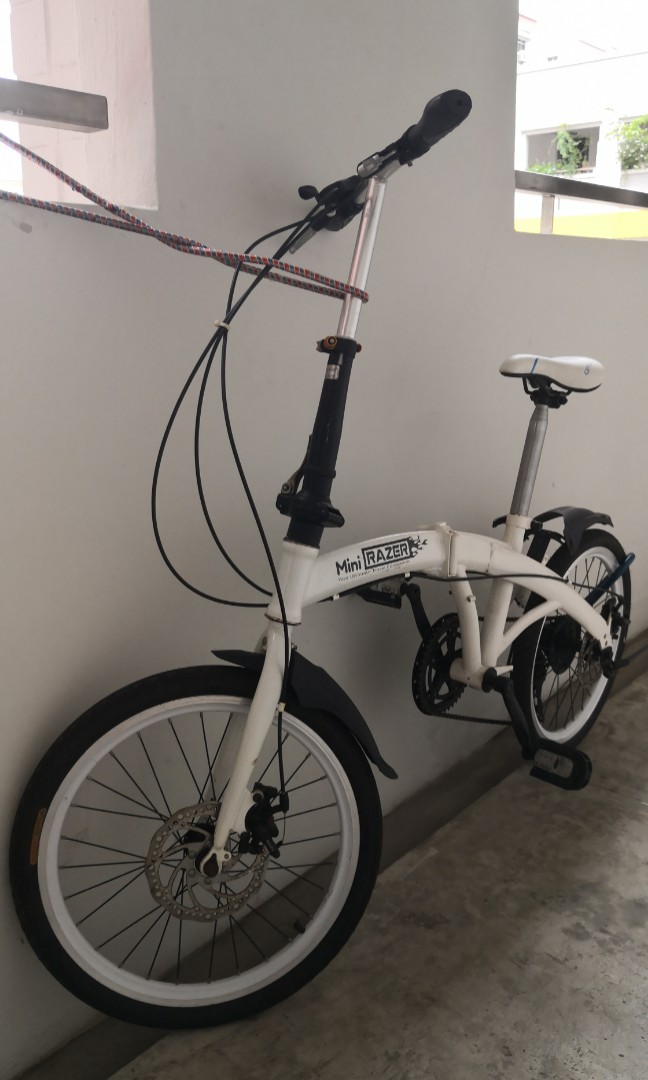 Mini Razer Folding Bike White