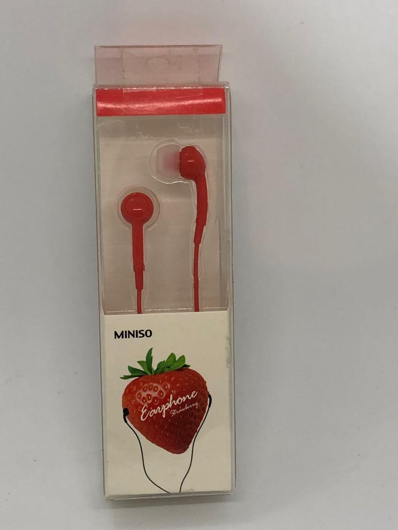 Miniso Strawberry Earphone