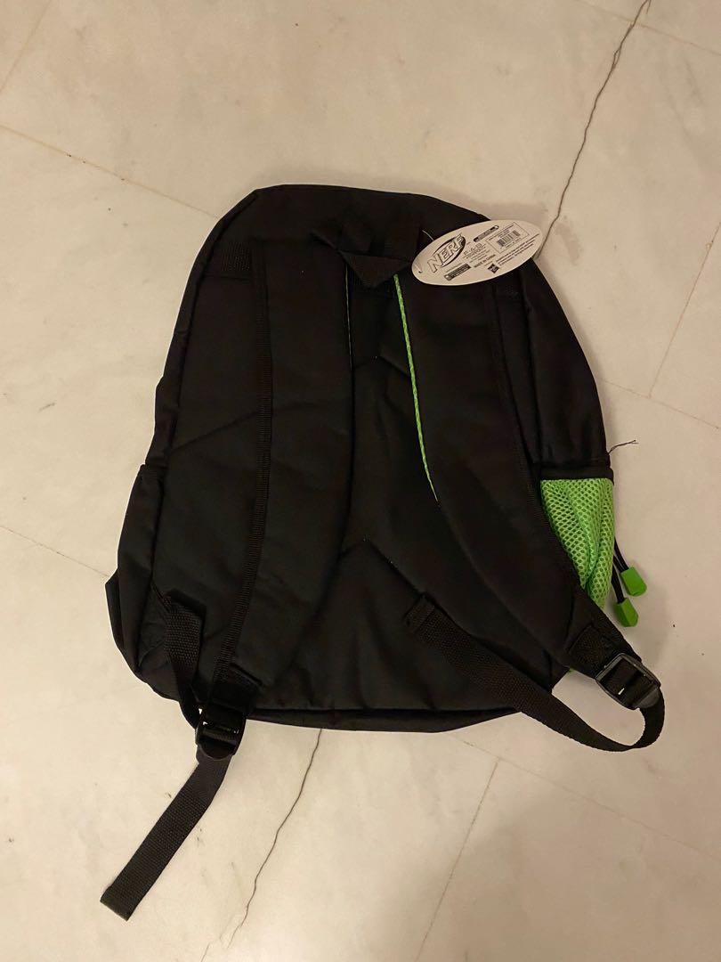 Nerf authentic backpack (Category: Water Sports) located in Singapore. Submitted by blinkoneeighttwo (Listing ID 1061083910, Image 3). Description: BRAND NEW, STILL WITH ORIGINAL TAG Bought from USA a couple years back, but never used. Selling: 1 for $25 2 for $40.