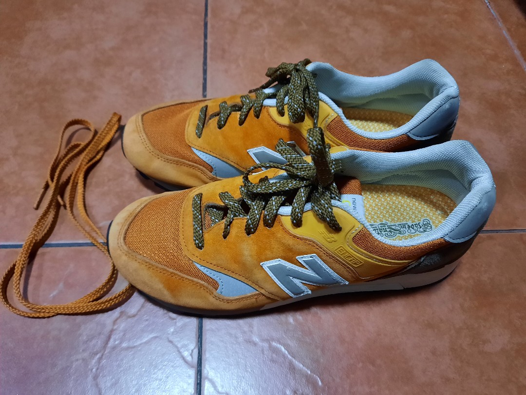 New Balance 577 orange and brown