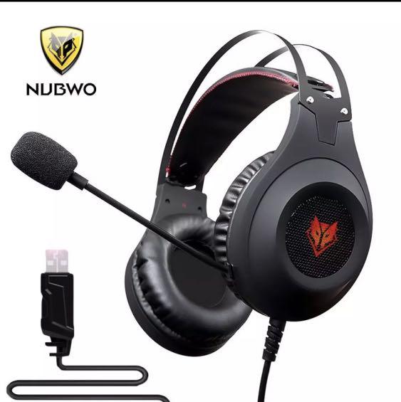 Nubwo N2 USB Gaming Headset. Surround Sound Headphones with Noise