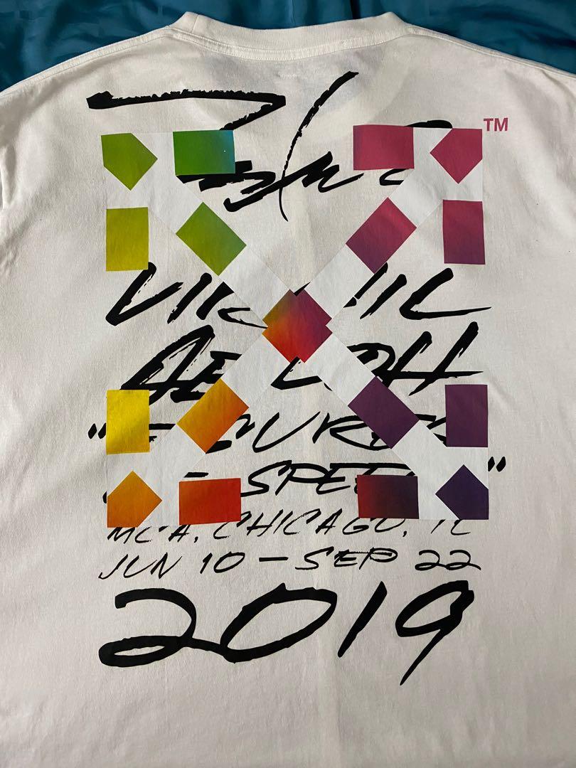 Off White x Futura Alien Tee Men s Fashion Tops Sets Tshirts Polo Shirts on Carousell
