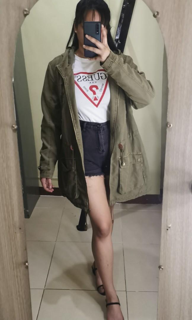 oversized army jacket womens