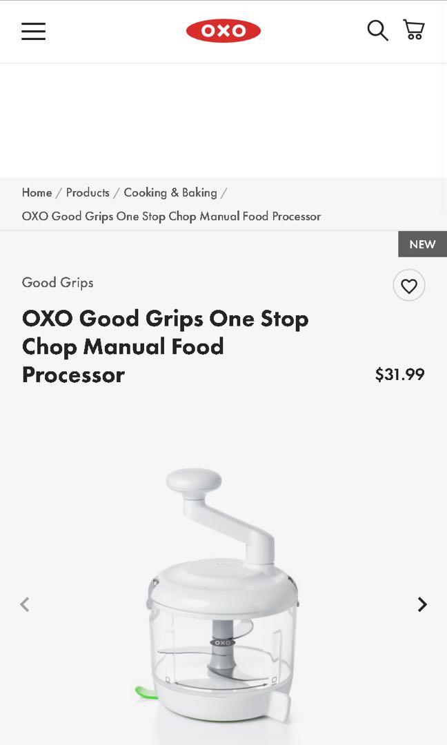 OXO almost new good grips one stop chop manual food processor Slicer chopper ), TV  Home Appliances, Kitchen Appliances, Juicers, Blenders   Grinders on Carousell