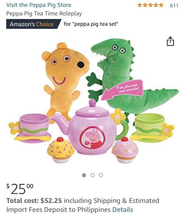Peppa pig tea time role play deals