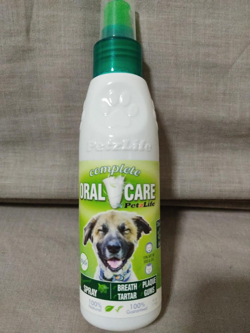 Petzlife Oral Care Spray Peppermint 4oz Pet Supplies For Dogs Health Grooming On Carousell