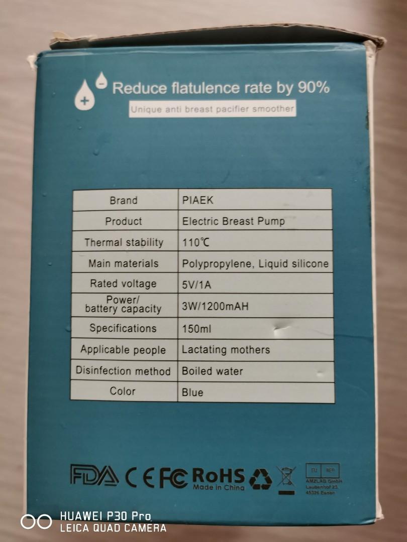 PIAEK ELECTRIC BREAST MILK PUMP, Babies & Kids, Nursing & Feeding