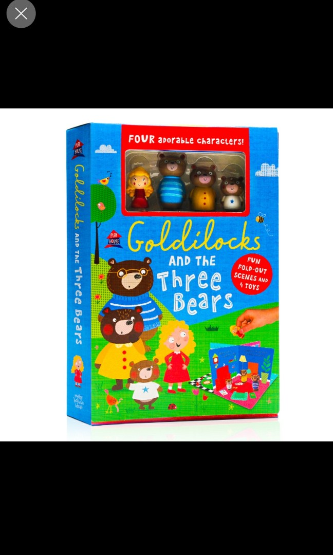 Playhouse Goldilocks and the three bears, Hobbies & Toys, Books