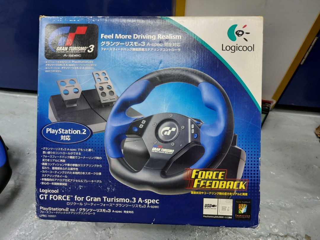 PS2 Logicool GT FORCE for Gran Turismo 3 A-spec, 電子遊戲, 遊戲 