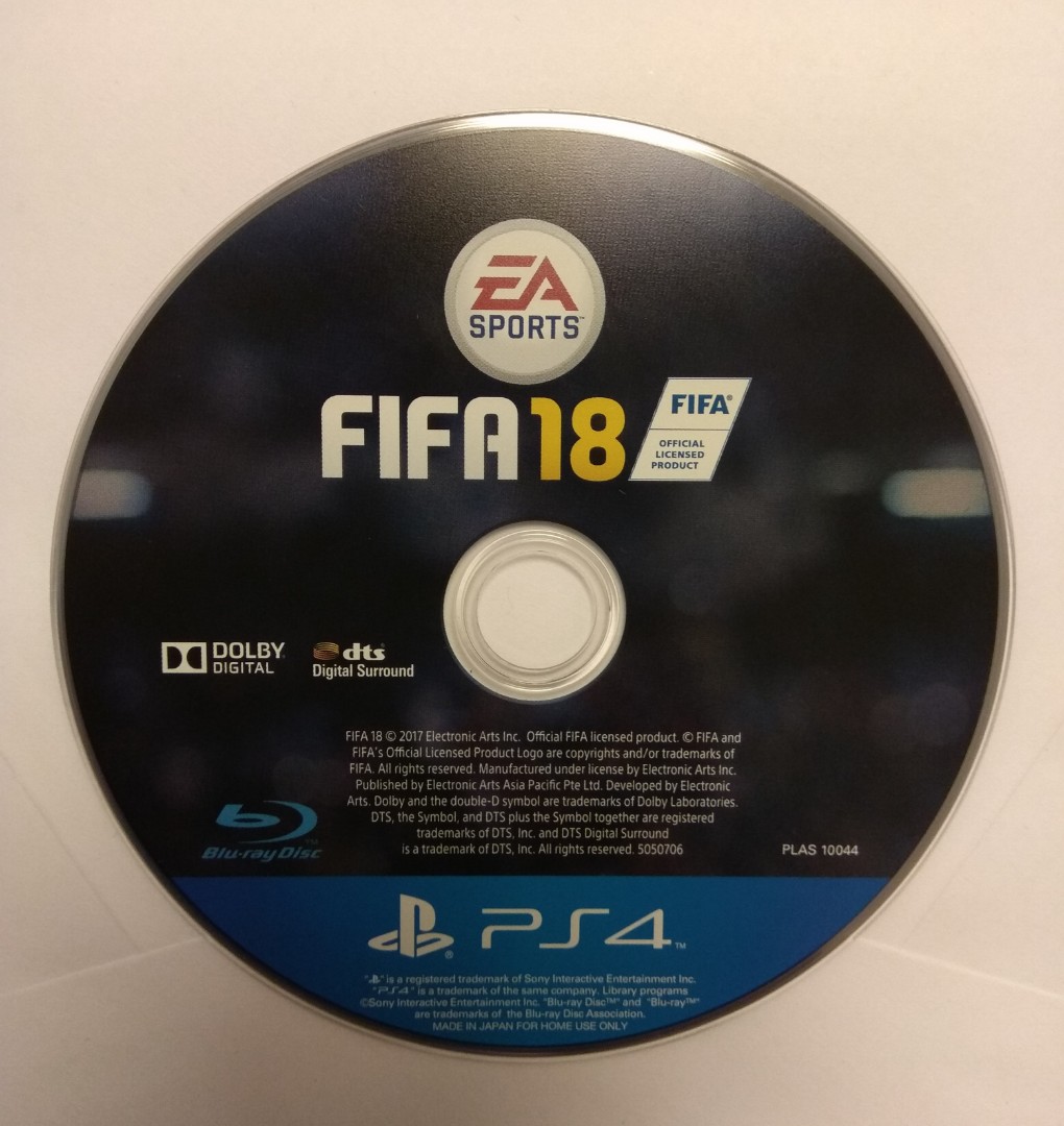 Ps4 Fifa 18 無盒 遊戲機 遊戲機遊戲 Carousell