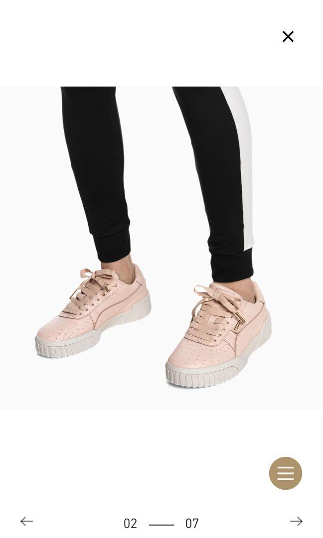 Puma cali emboss cream trainers shop