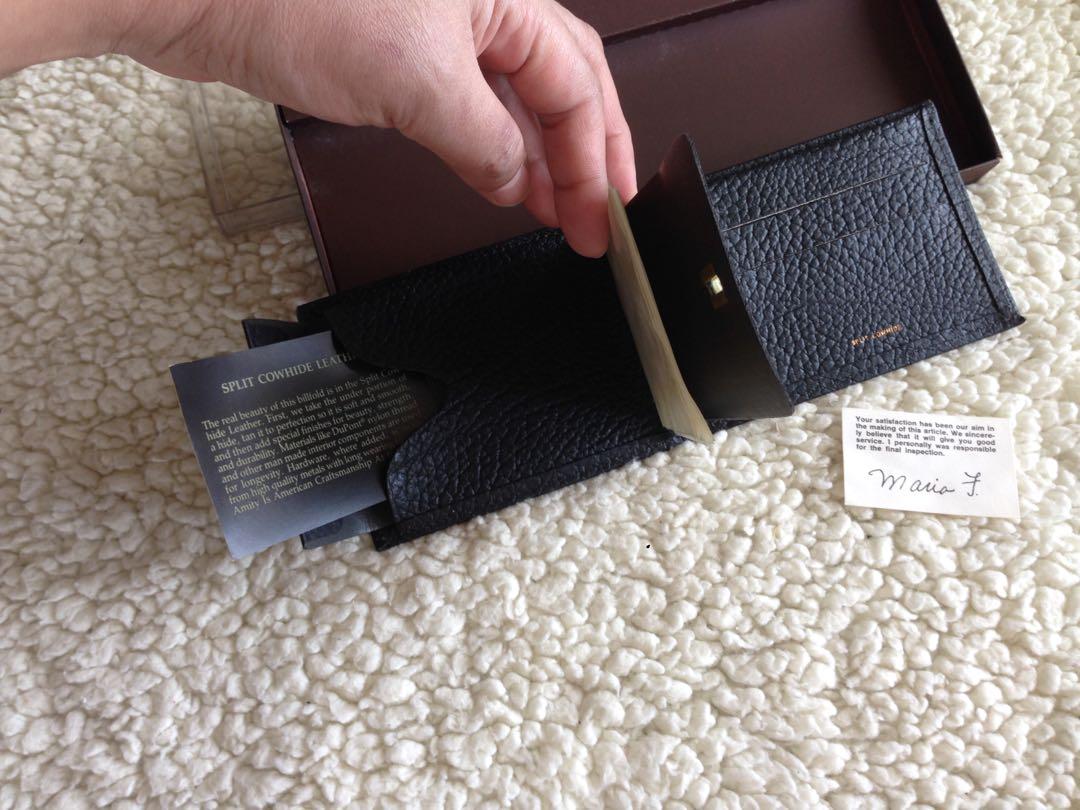 amity cowhide split wallet
