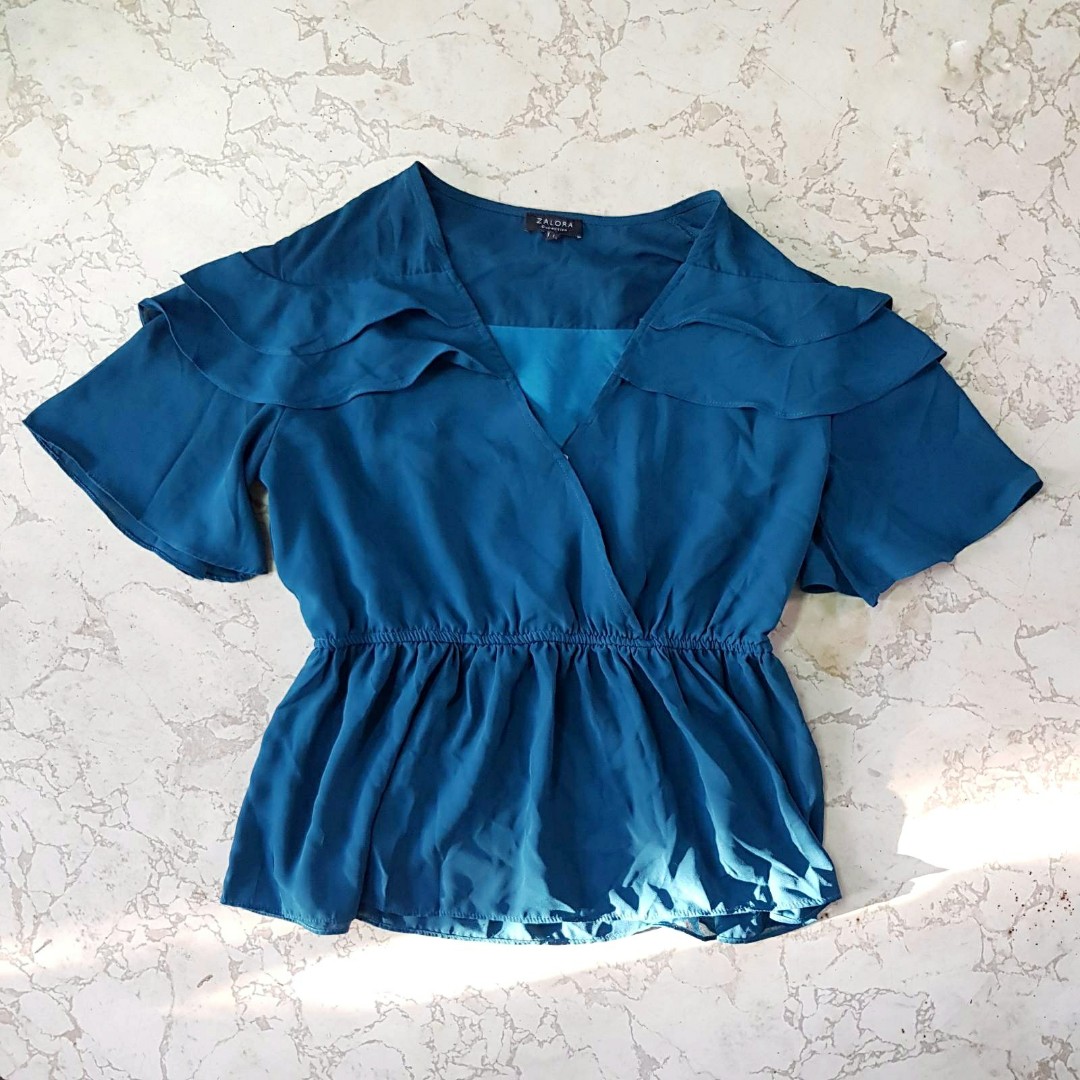 ruffle peplum top