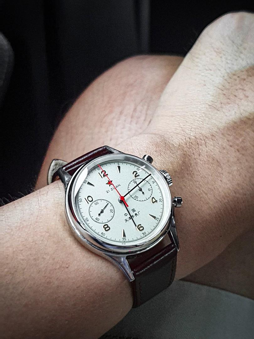 Seagull 1963 Mechanical Pilot s Watch Chronograph Luxury Watches