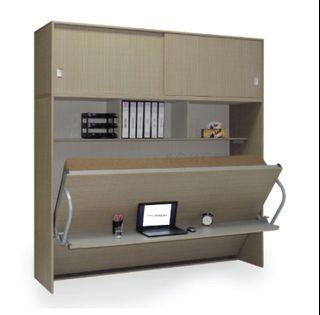 Transformer- Super Single Murphy Wall Bed ~ with desk and storage (Exclude Installation)  