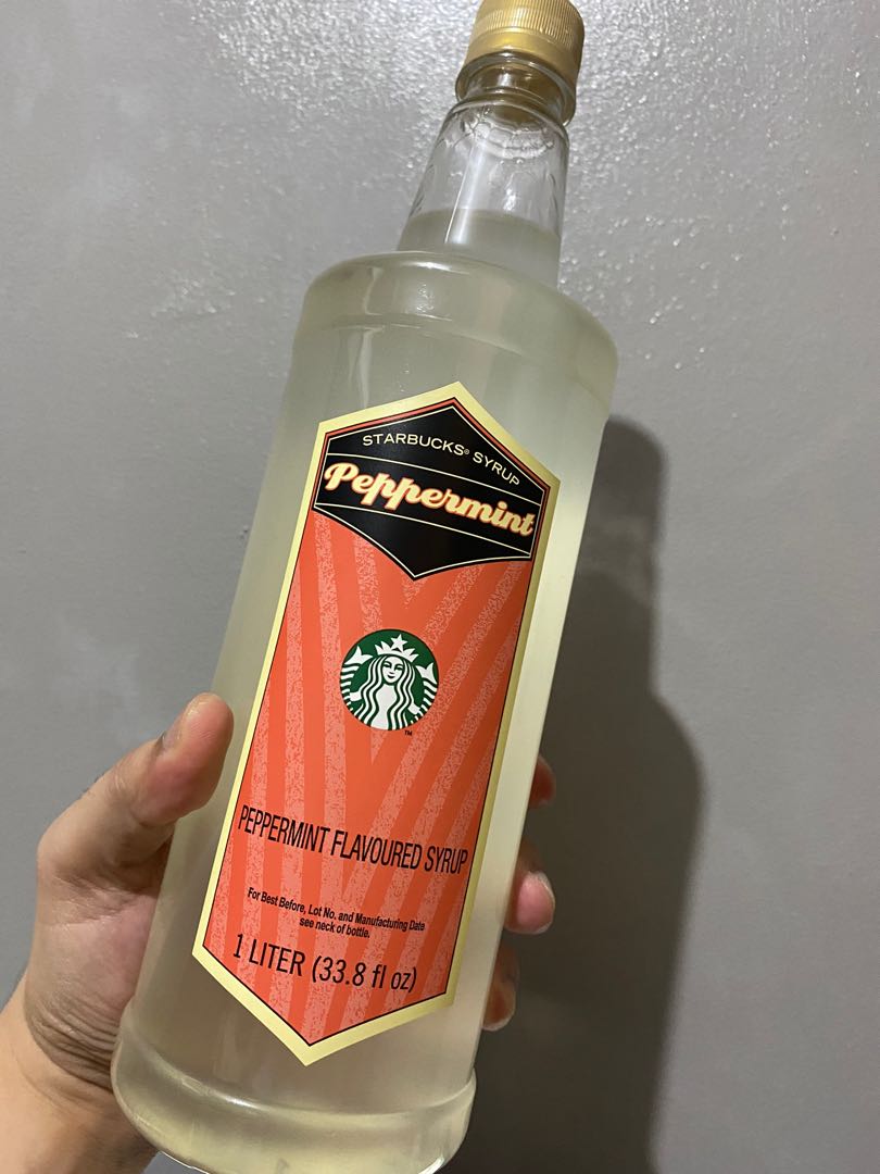 Starbucks Peppermint Syrup Food Drinks Beverages on Carousell