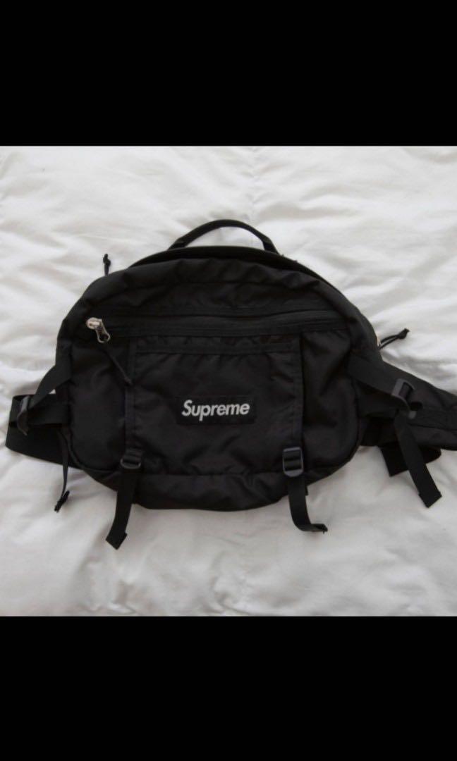 Supreme Waist Bag SS16 Black Men s Fashion Bags Sling Bags on
