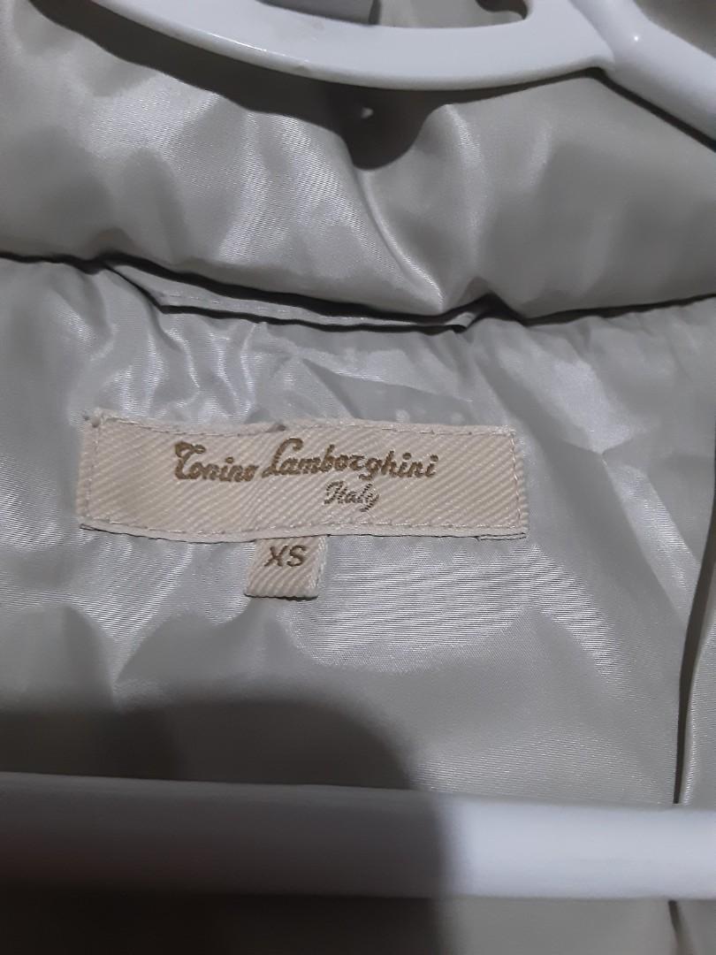 Bomber Jacket 'Tonino Lamborghini' Real Feather Goose Solid Colour GOLD  Size XXL