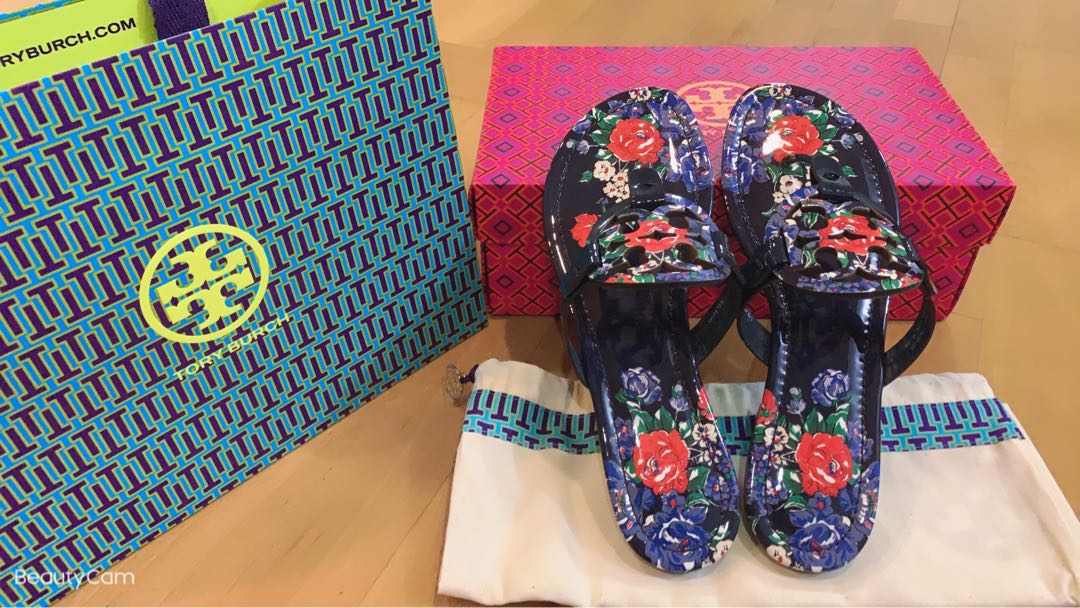 multicolor tory burch sandals