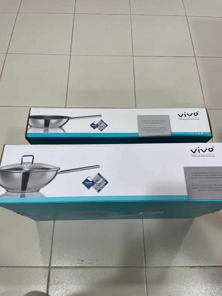 tornillo Original Alaska Vivo Villeroy & Boch - 28cm pan and 30cm wok, Furniture & Home Living,  Kitchenware & Tableware, Cookware & Accessories on Carousell
