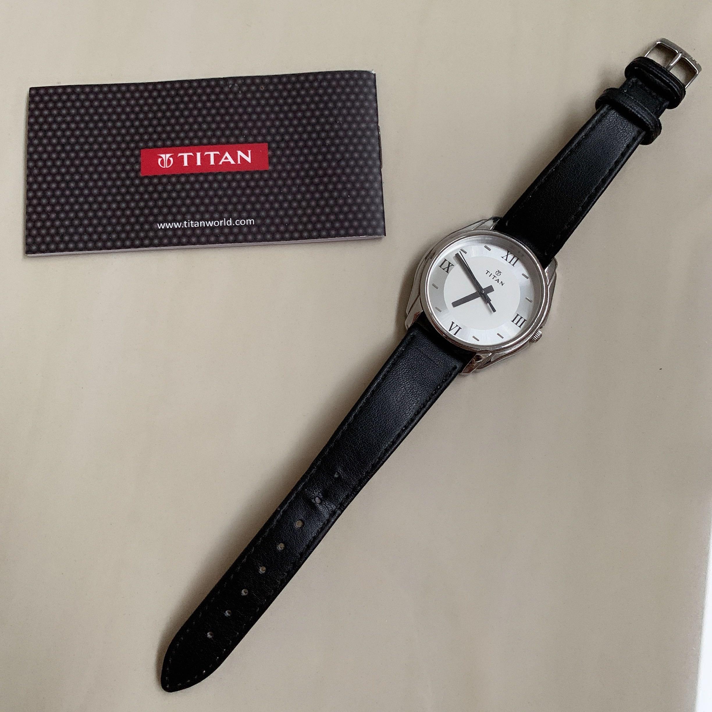 Titan Workwear Men’s Designer Dress Watch | Quartz, Water Resistant, Stainless Steel or Leather Band