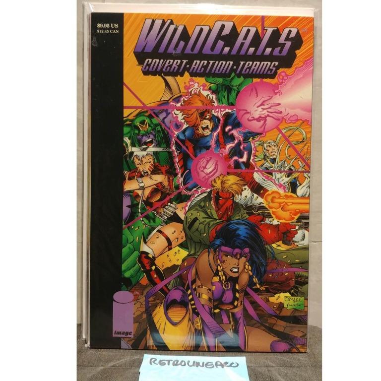 Wildcats Covert Action Teams TPB (1993 Image) # 1 (Category: Comics & Manga) located in Pasay City. Submitted by retroline (Listing ID 1061092219, Image 1). Description: Does NOT Include Issue Zero 1st printing. Collects Wildcats: Covert Action Teams (1992) #1-4. Written by Brandon Choi and Jim Lee. Art and cover by Jim Lee and Scott Williams. This volume collects the early adventures of the WildC.A.T.s, Jim Lee's fresh new look at super-heroes! 